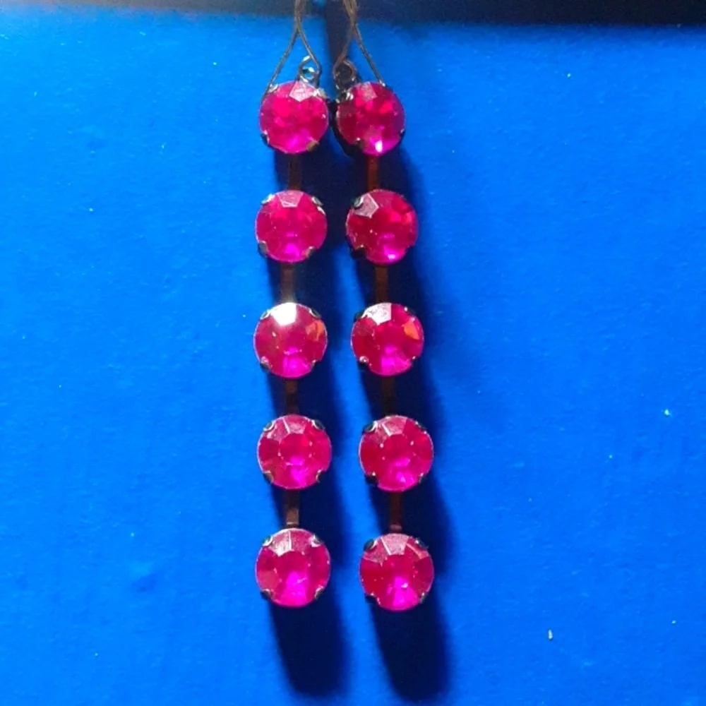 Elegant Pink Drop Earrings